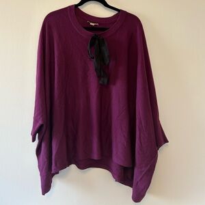 Nordstrom Purple Women’s sweater poncho (one size)